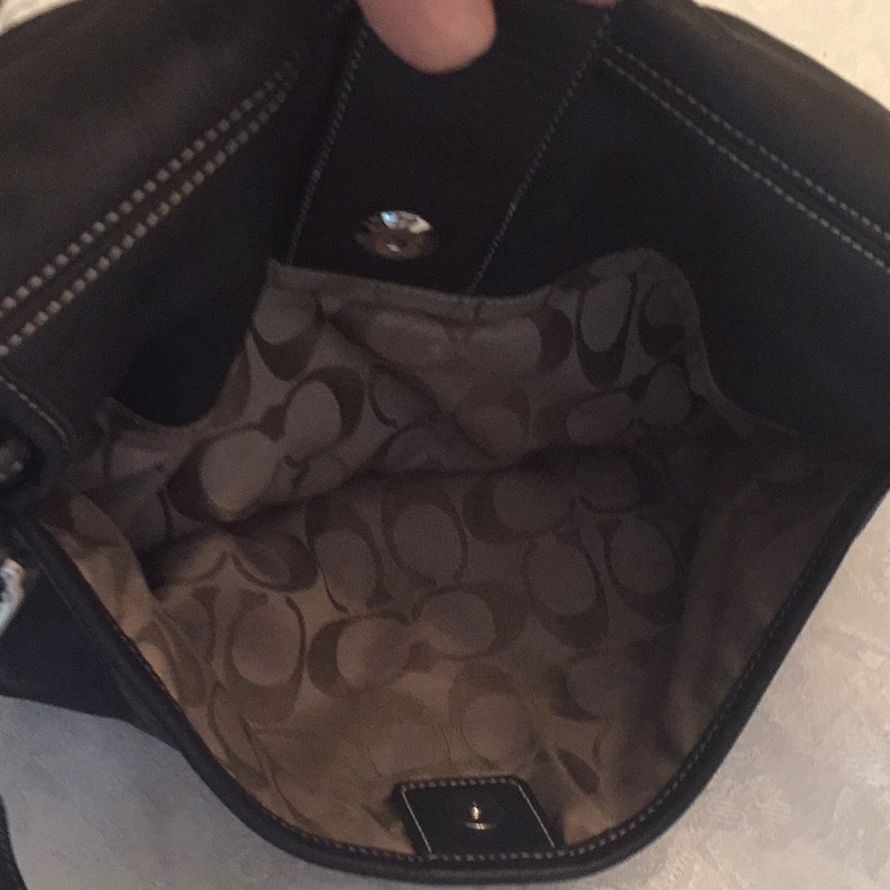 Coach Black Leather Hobo - Picture 8 of 8